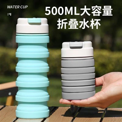 Sammenklappelig vandflaske til camping